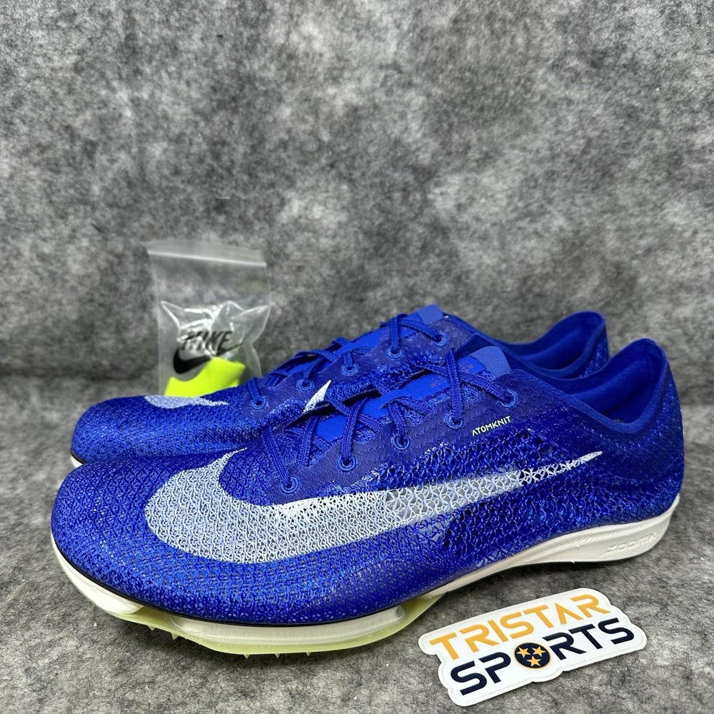Nike Air Zoom Victory Track Spikes Mens Sz 13 Racer Blue Lime Blast CD4385-400